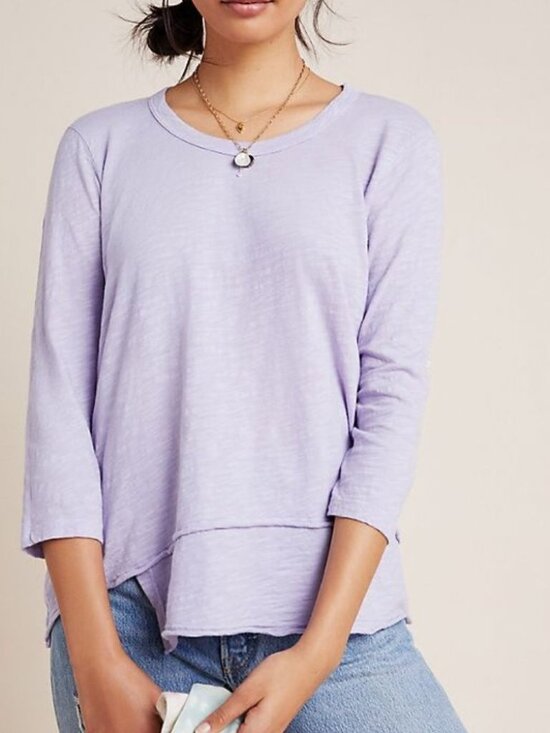Anthropologie Tops - Anthropologie Dory Asymmetrical Top  L